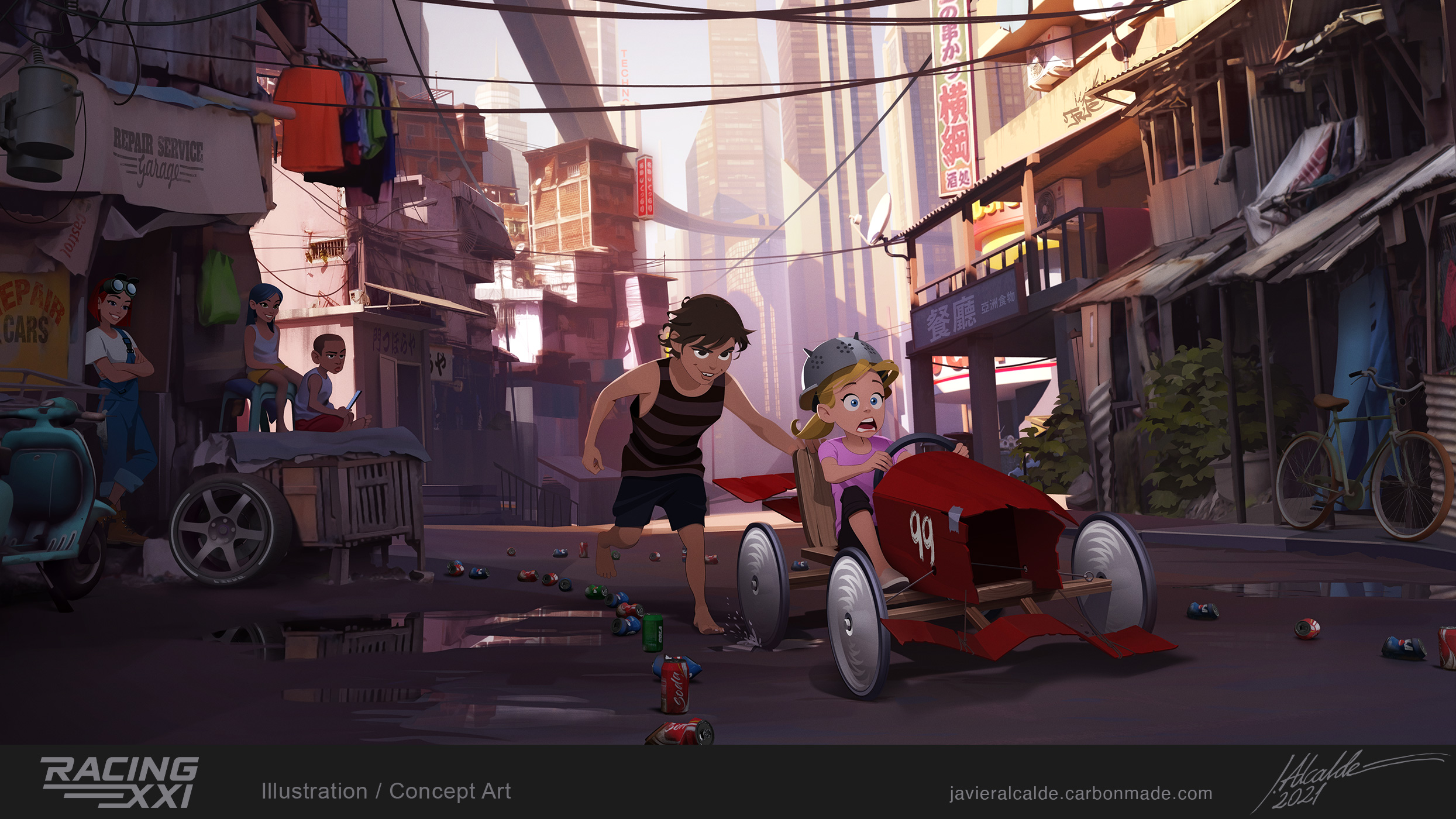 Racing XXI - Javier Alcalde illustration