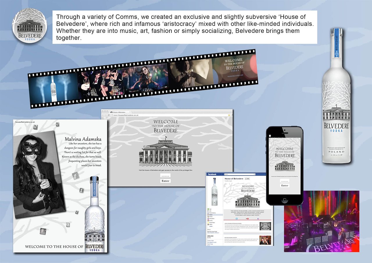 Belvedere Vodka – 360 campaign - Graham West Creative Work