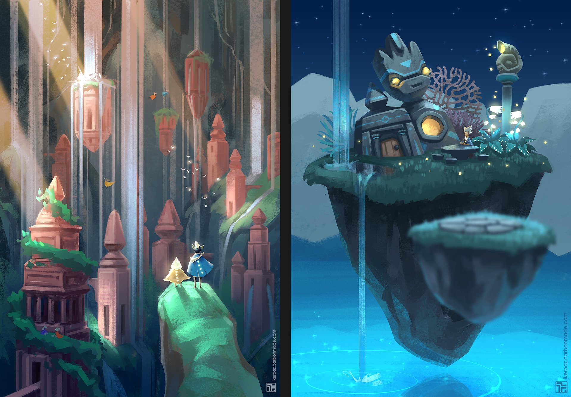 Sky: Children of the light background design - Iker Paz Concept Artist