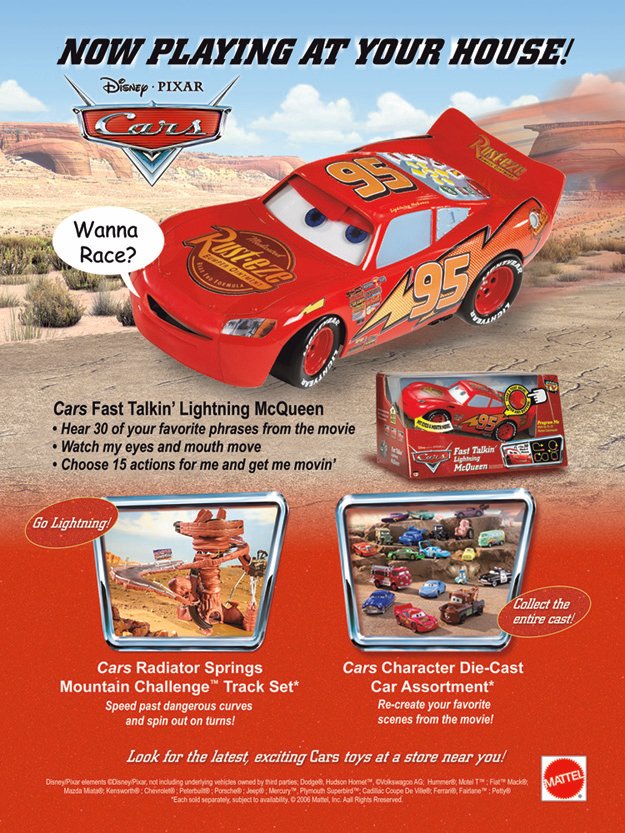 Cars fast deals talkin lightning mcqueen