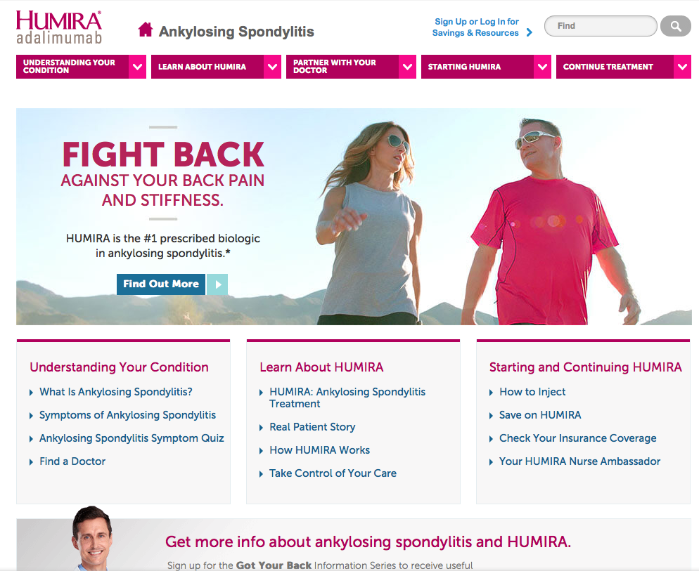 Humira For Ankylosing Spondylitis Reviews HUMIRA.com - Ankylosing Spondylitis - Zina Rose, Copywriter