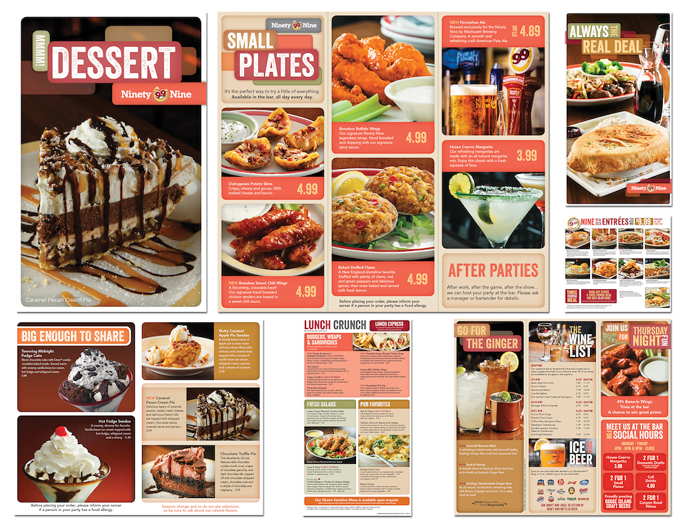 99 RESTAURANTS Collateral and Branding KYLE DeMERS Art