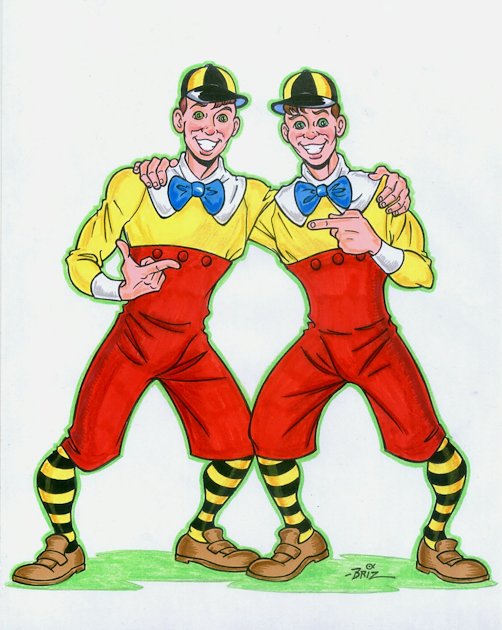 Tweedle Dee And Tweedle Dum Brizy Comics 3460