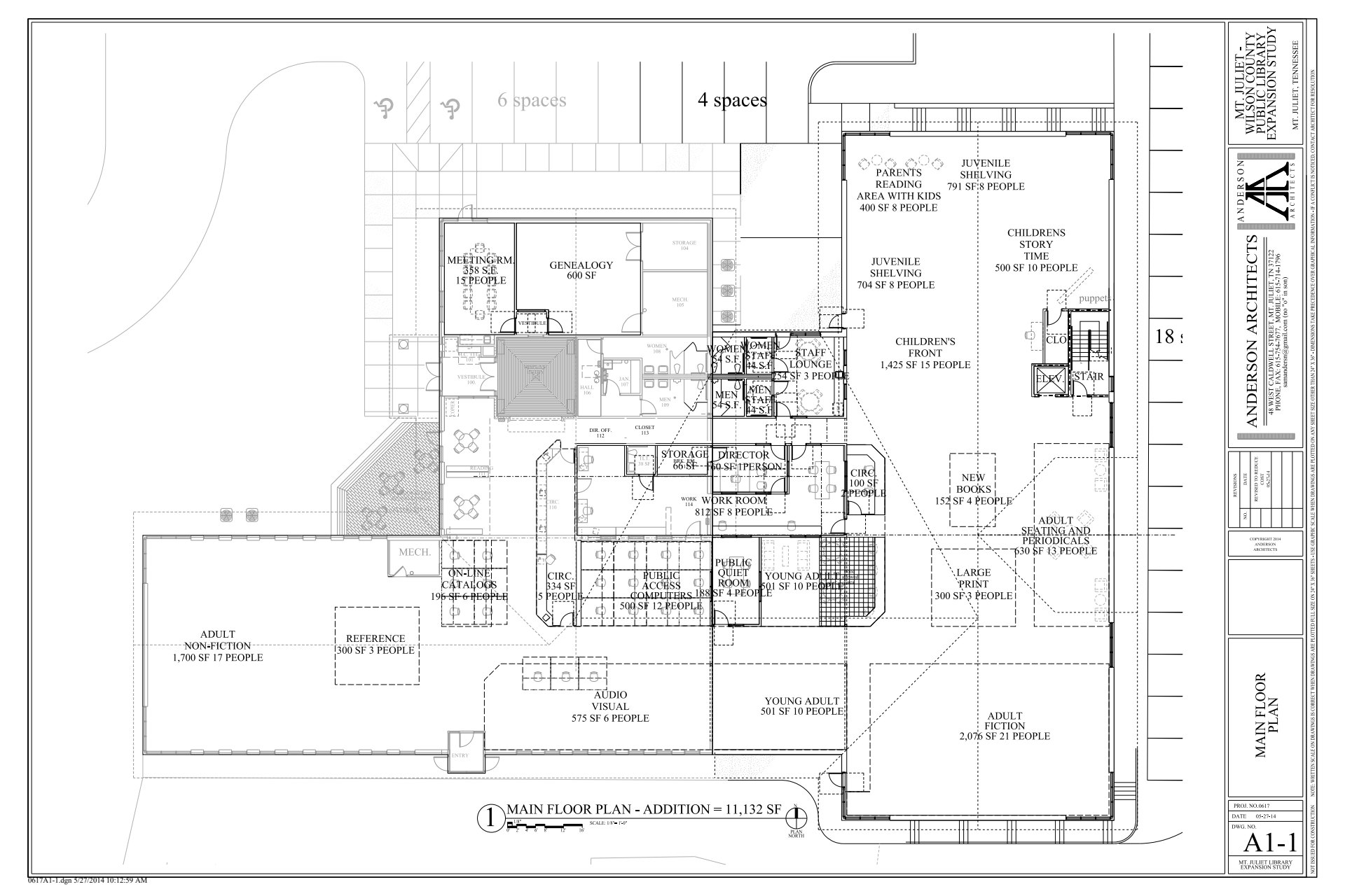 Mount Juliet Library Addition Anderson Architects, PLLC