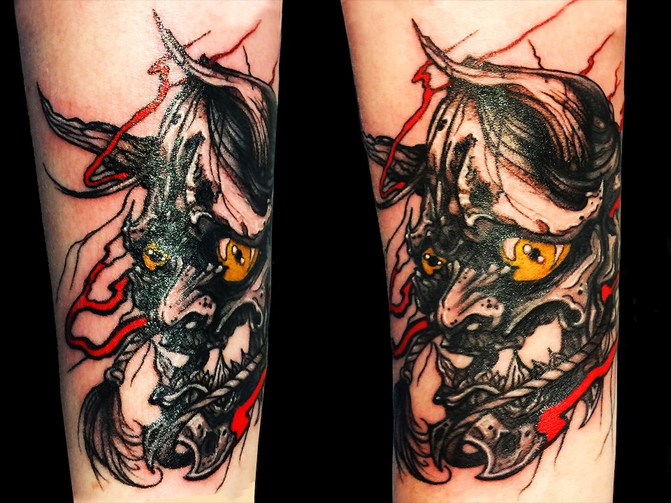 Black and Grey Japanese tattoo by FIBS  iNKPPL