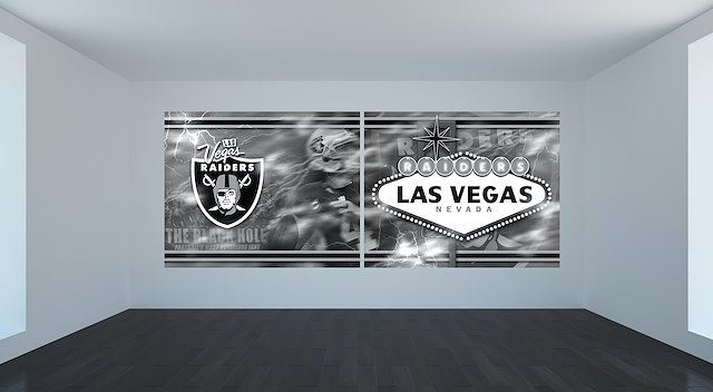 Las Vegas Raiders 12x12 5D Wall Art