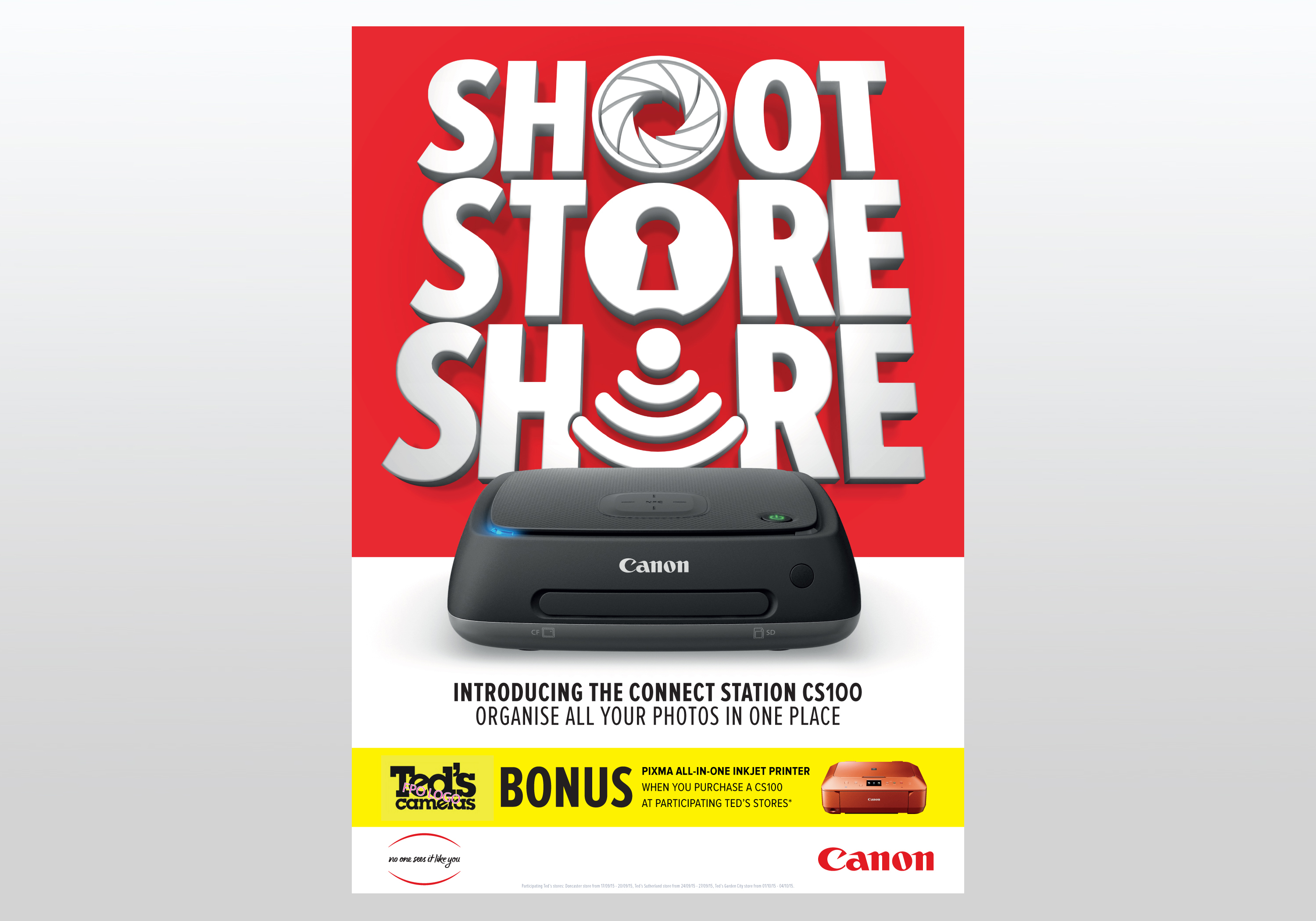 CANON　CS100　コネクトステーション　キャンペーン特典　未開封品　現状渡し　※9月中に決済出来る方のみ Canon Connect Station CS100