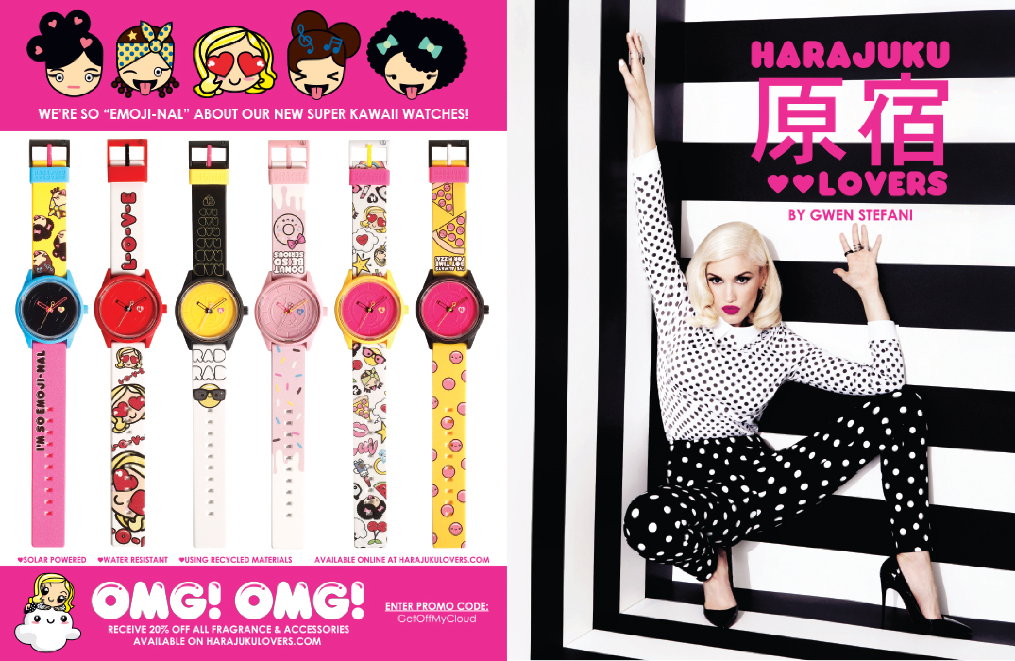 Brand New in Box Harajuku Lovers Wraparound Watch Harajuku Lovers Wristwatches for sale | eBay main image 3