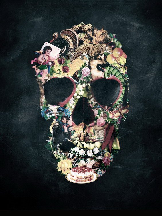 Society6 ケース SKULL 2 by Ali GULEC SKULL 2 Framed Art Print by Ali GULEC | Society6