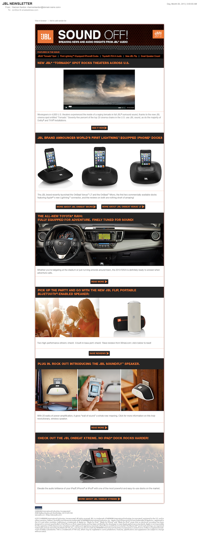 Harman sales international jbl