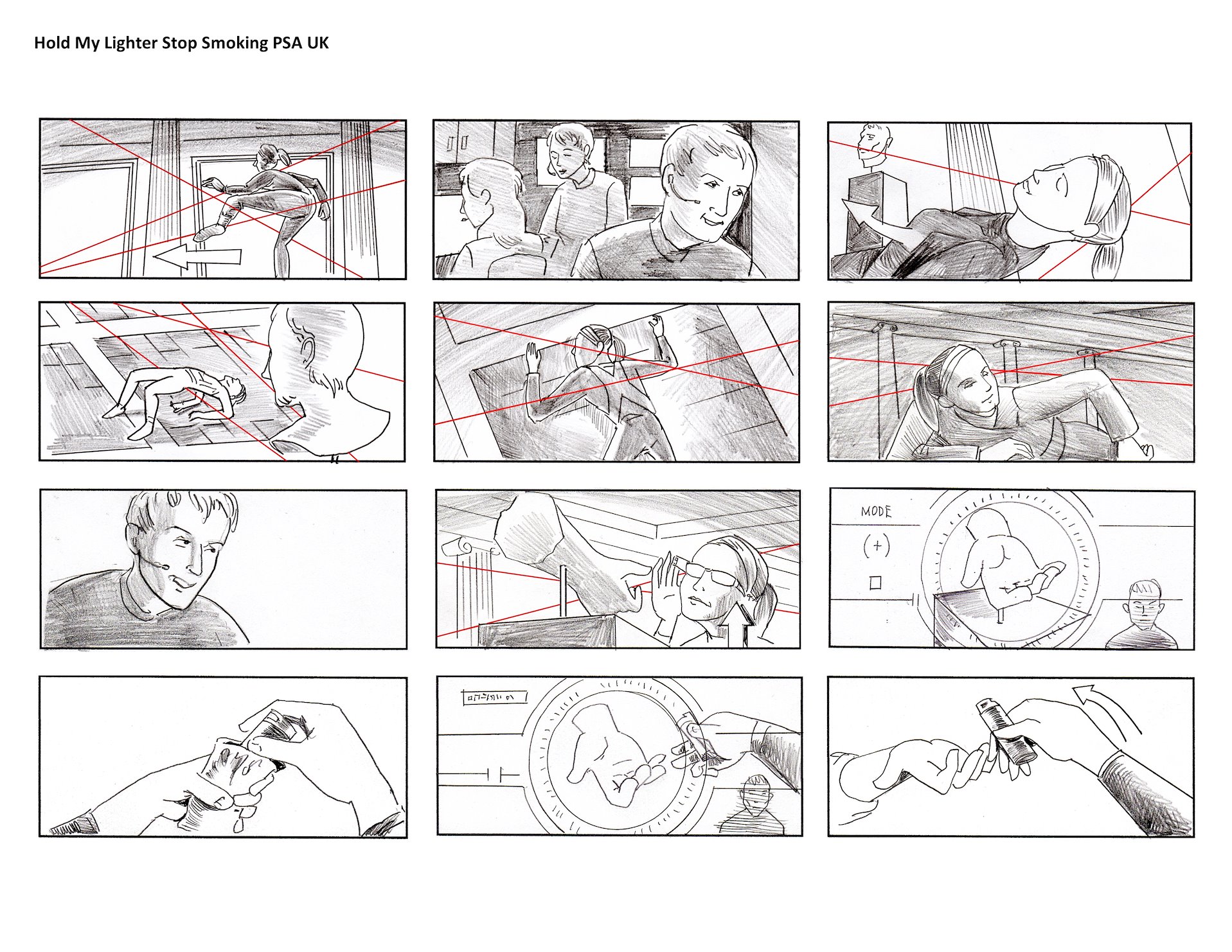 Hold My Light UK Stop Smoking PSA - Storyboard Artist Luis Cubillos