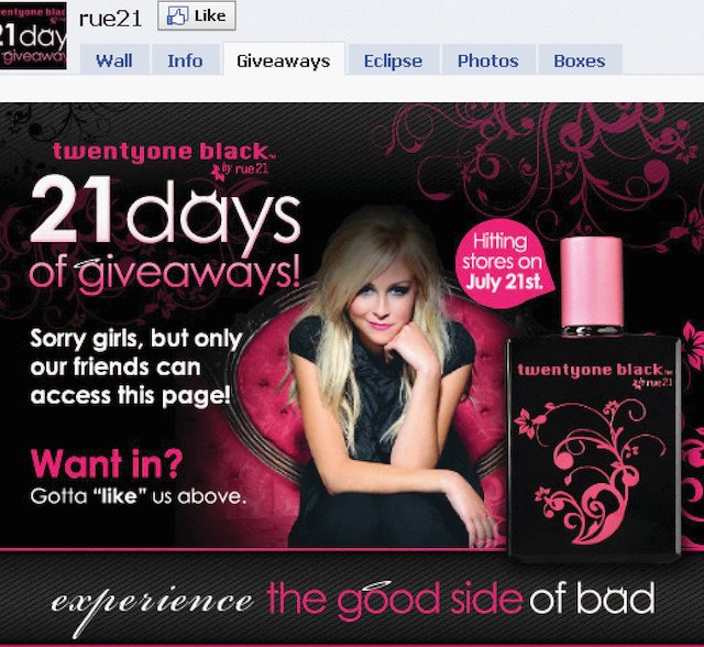 Twentyone black perfume discount by rue 21