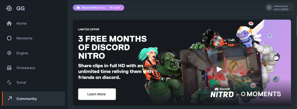 PROMO DE NATAL) DISCORD NITRO GAMING 1 - Discord - GGMAX