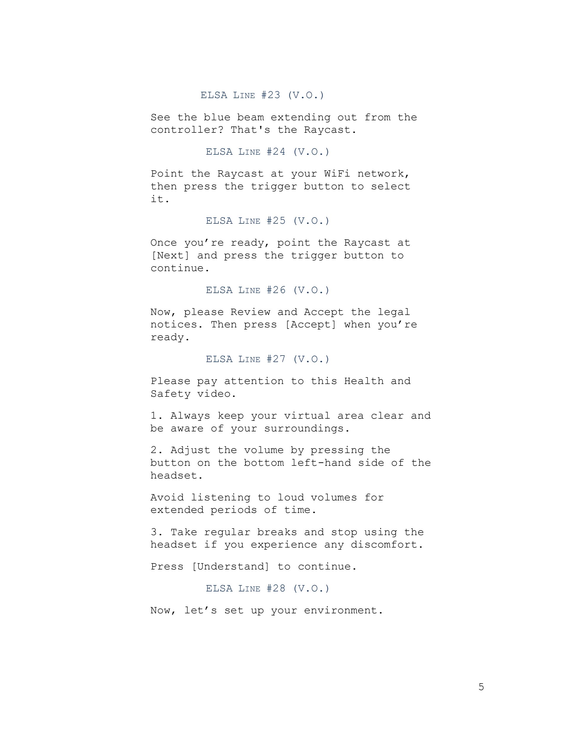 VR In-headset script HTC VIVE FOCUS 3 - Robin Dicker