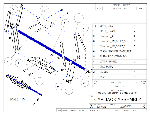 CAR JACK  3D CAD Model Library  GrabCAD
