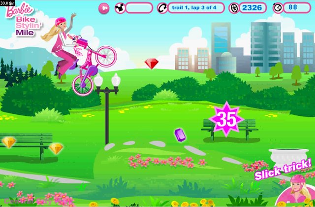 Barbie online bike game