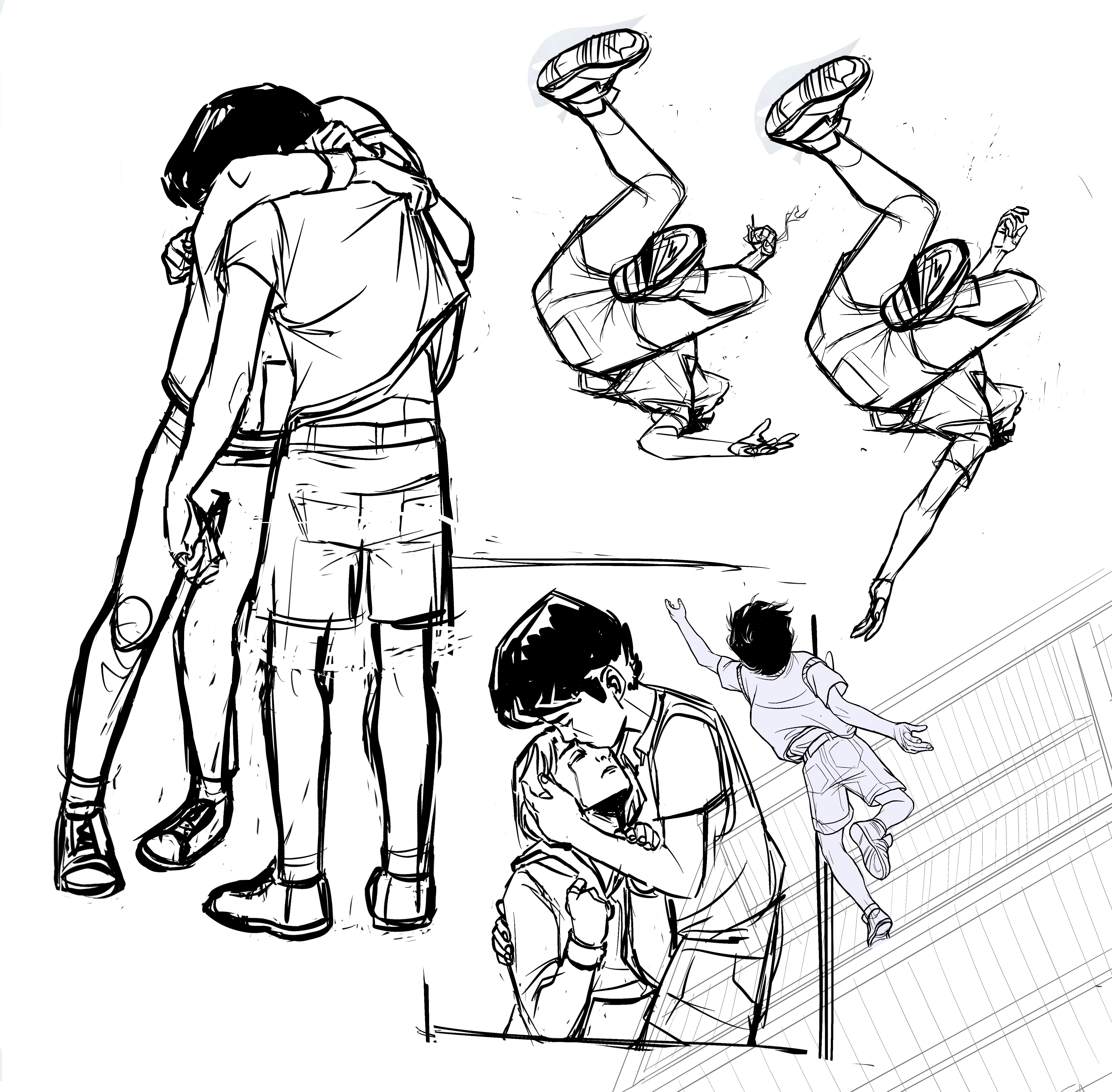 Hug Pose Reference