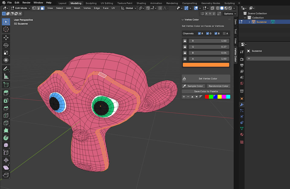 Blender Python: Set Vertex Color Tool - Viktor Svensson Online Portfolio