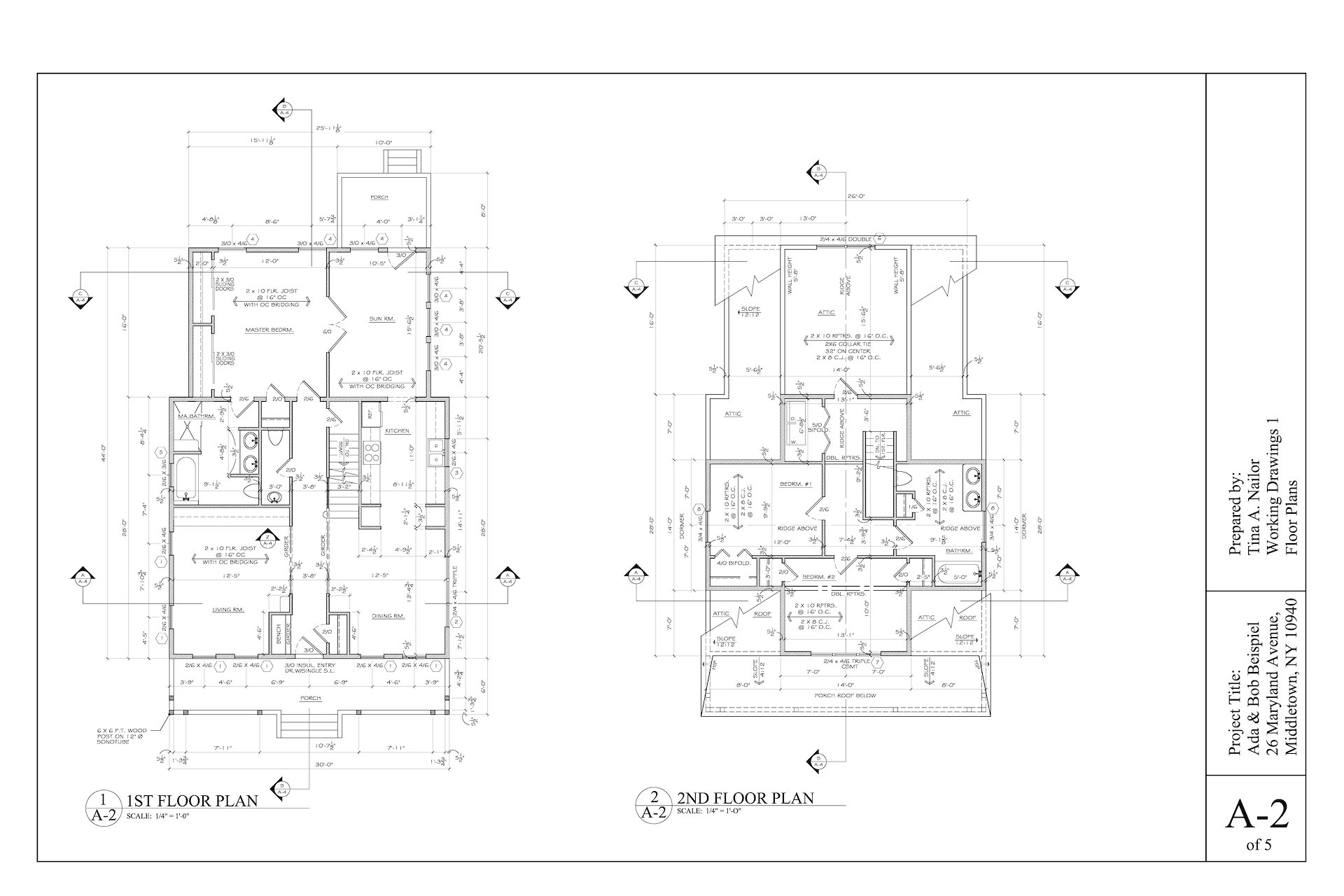 Construction Drawings - T. A. Nailor