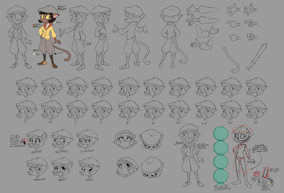 4 Basic Character Basic Character Model Sheet