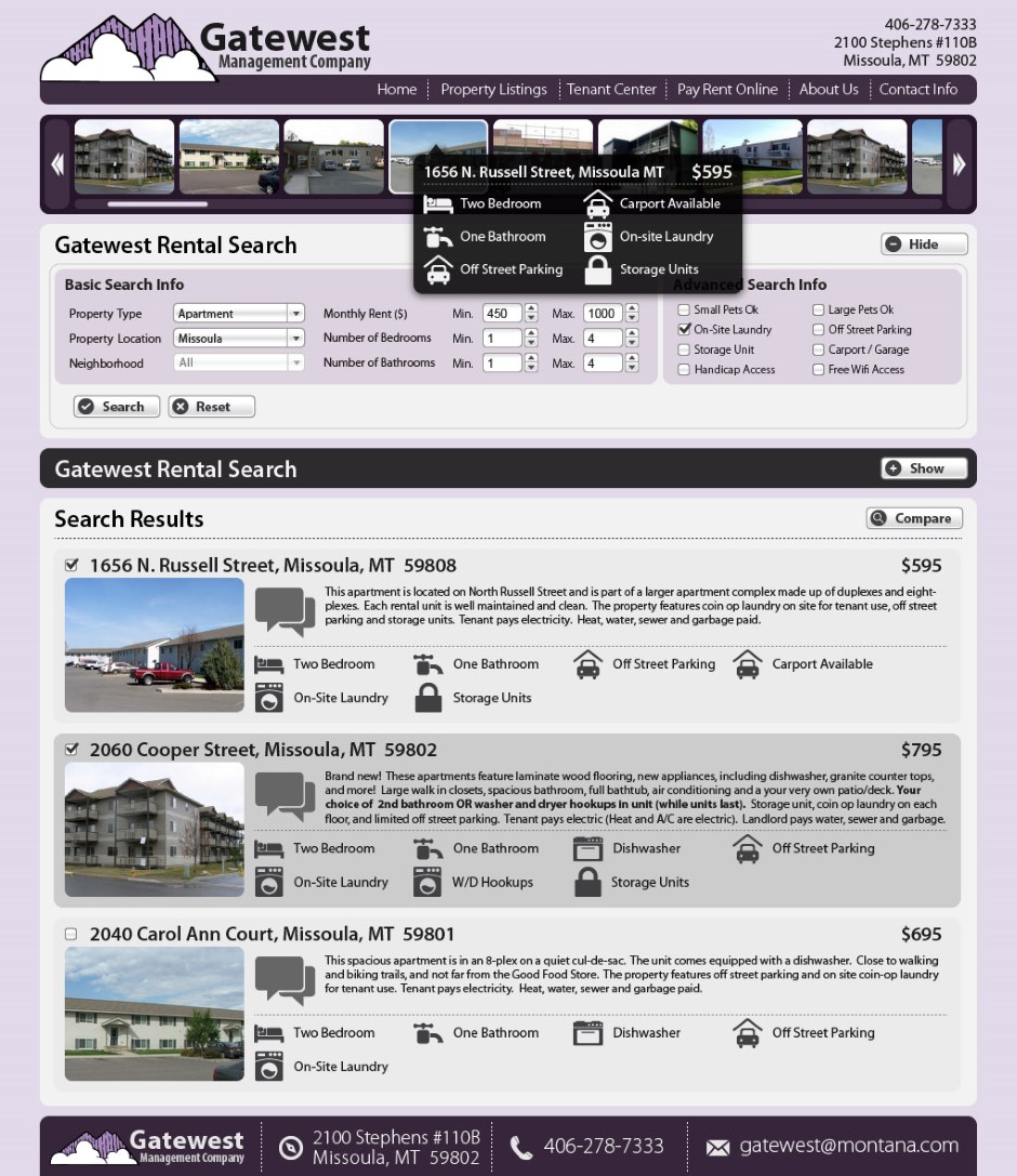 Gatewest Management Company Proposed Work Portfolio Samples