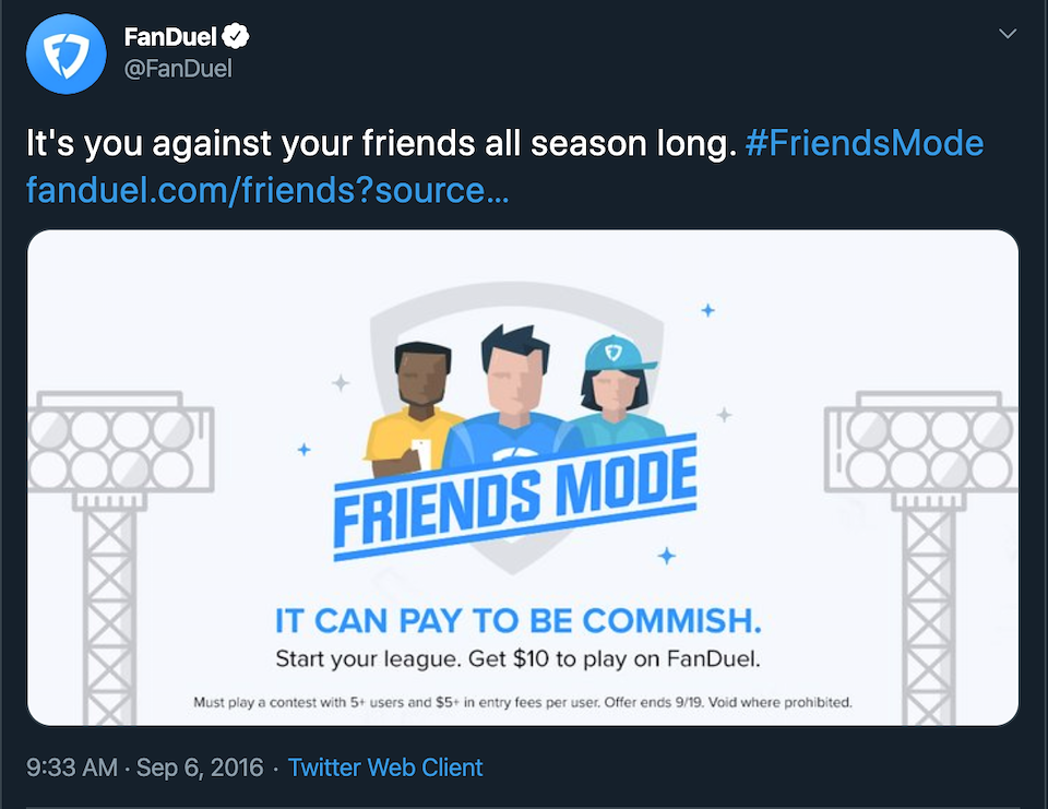 FanDuel Friends Mode