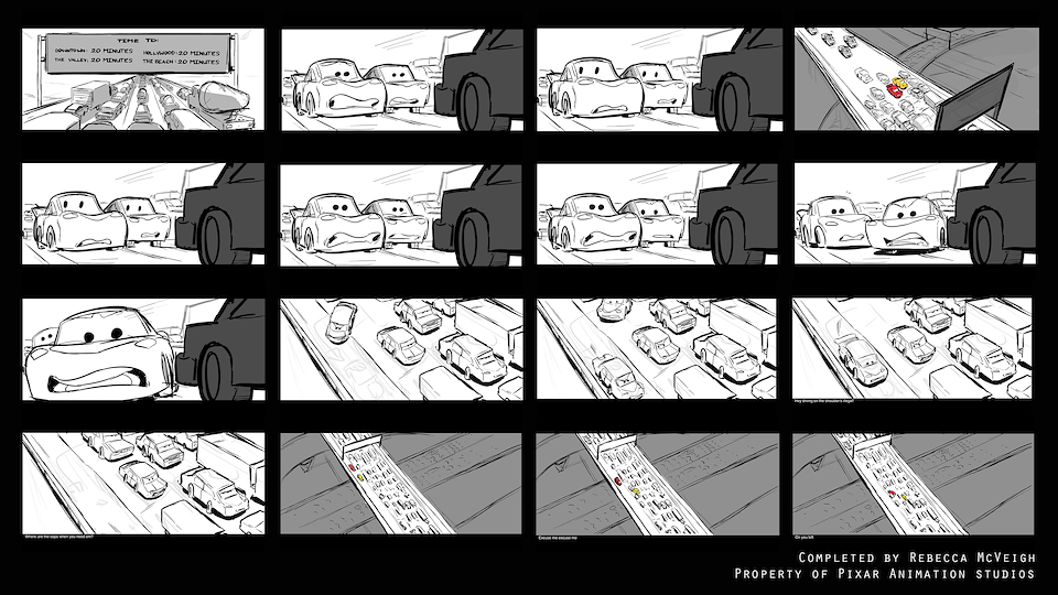 Cars Storyboards Art Of Rebecca McVeigh cars-storyboards-art-of-rebecca-mcveigh