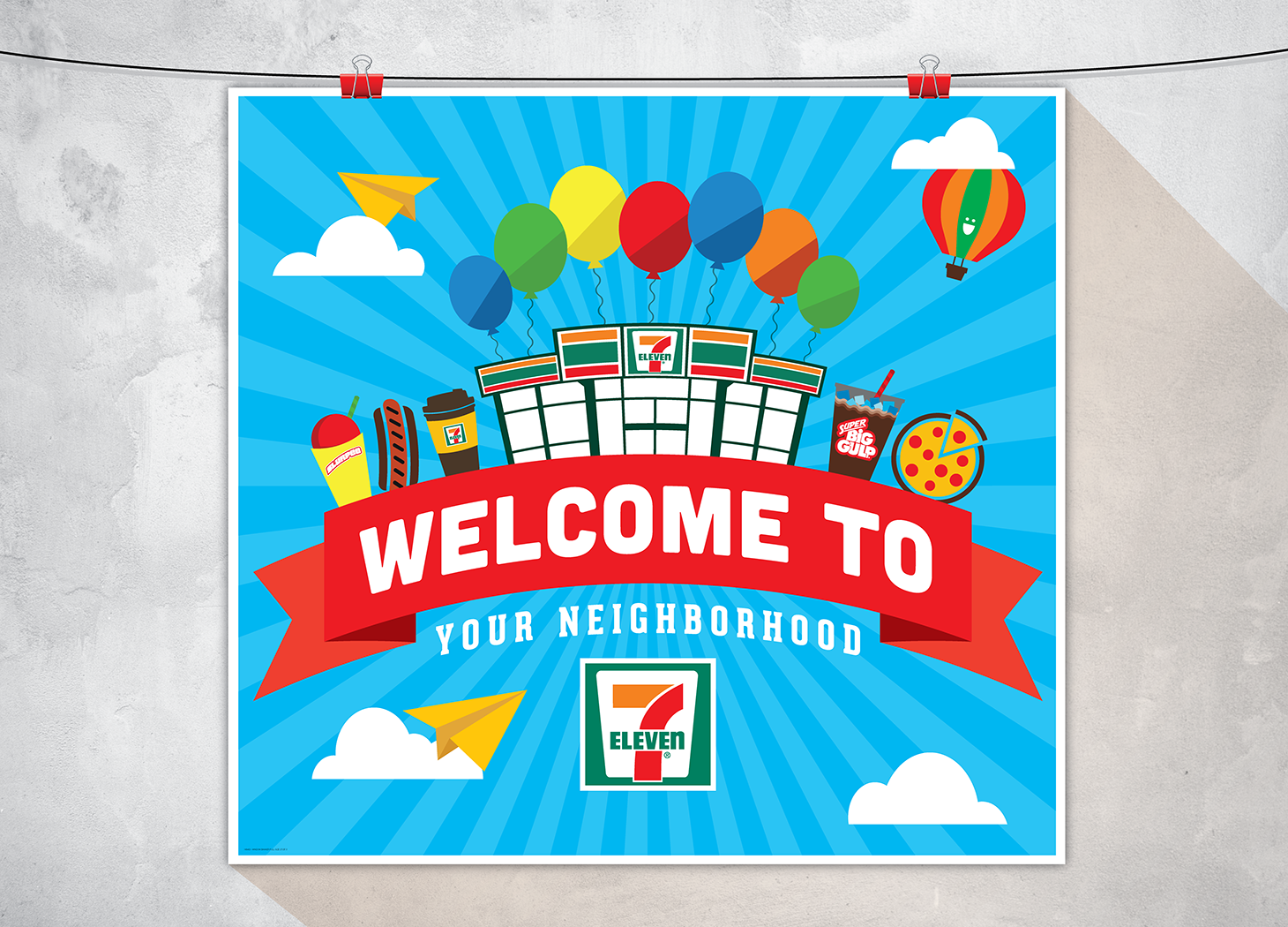 7-ELEVEN // GRAND OPENING ILLUSTRATION & STYLE GUIDE - YEN NGUYEN