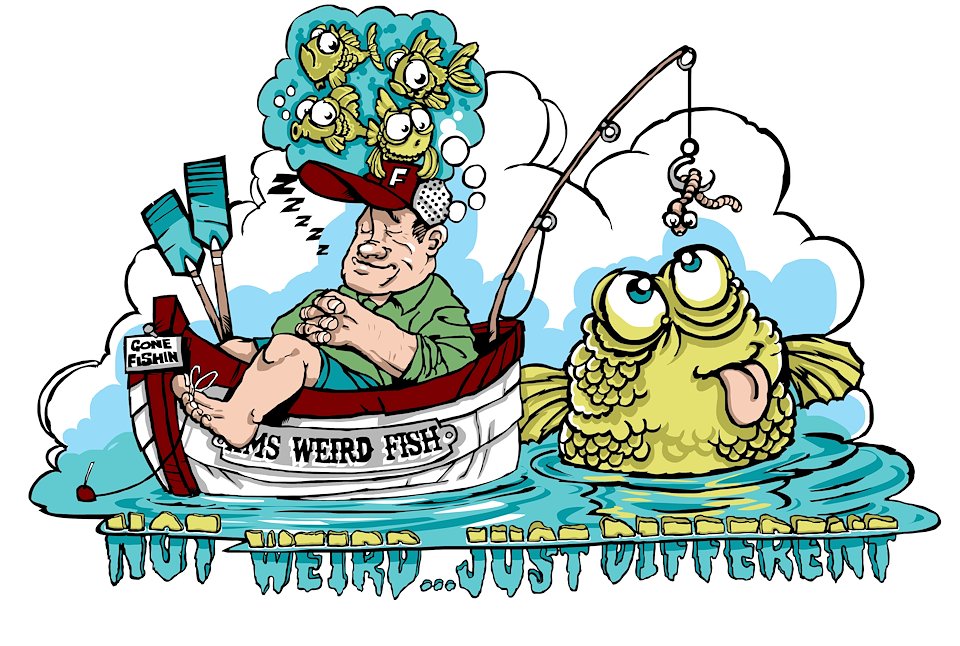 WEIRD FISH T-SHIRT DESIGNS - Tim Brunt Illustration