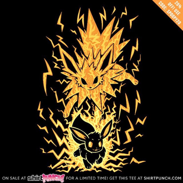 Eevee and Jolteon shirt / eevee / eevee shirt / jolteon / jolteon