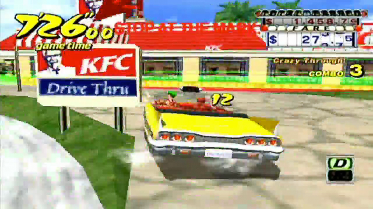 Crazy Taxi on Steam now has original Pizza Hut, KFC and FILA