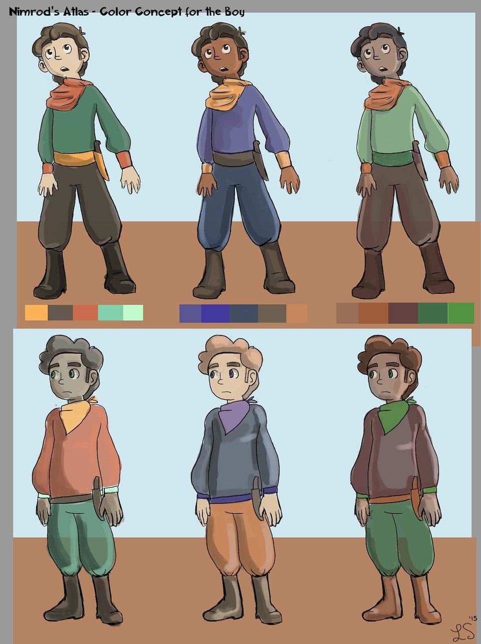 Generic Main Character Design Character Design - Lauren Schwabe