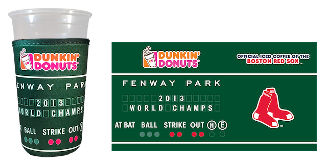 Dunkin donuts hot sale cup koozie