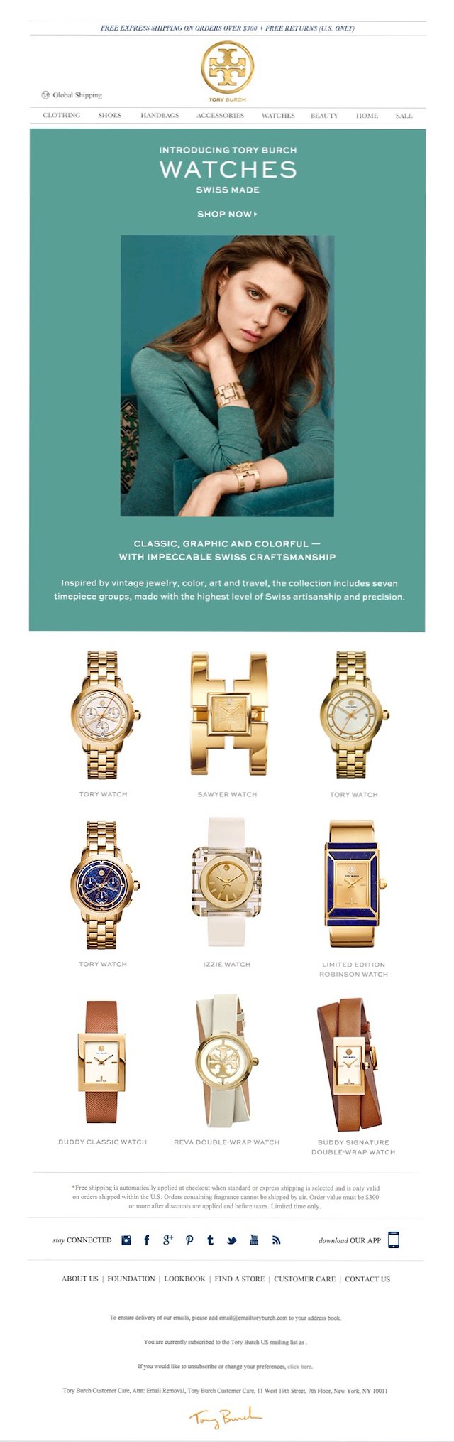 Tory burch buddy outlet values