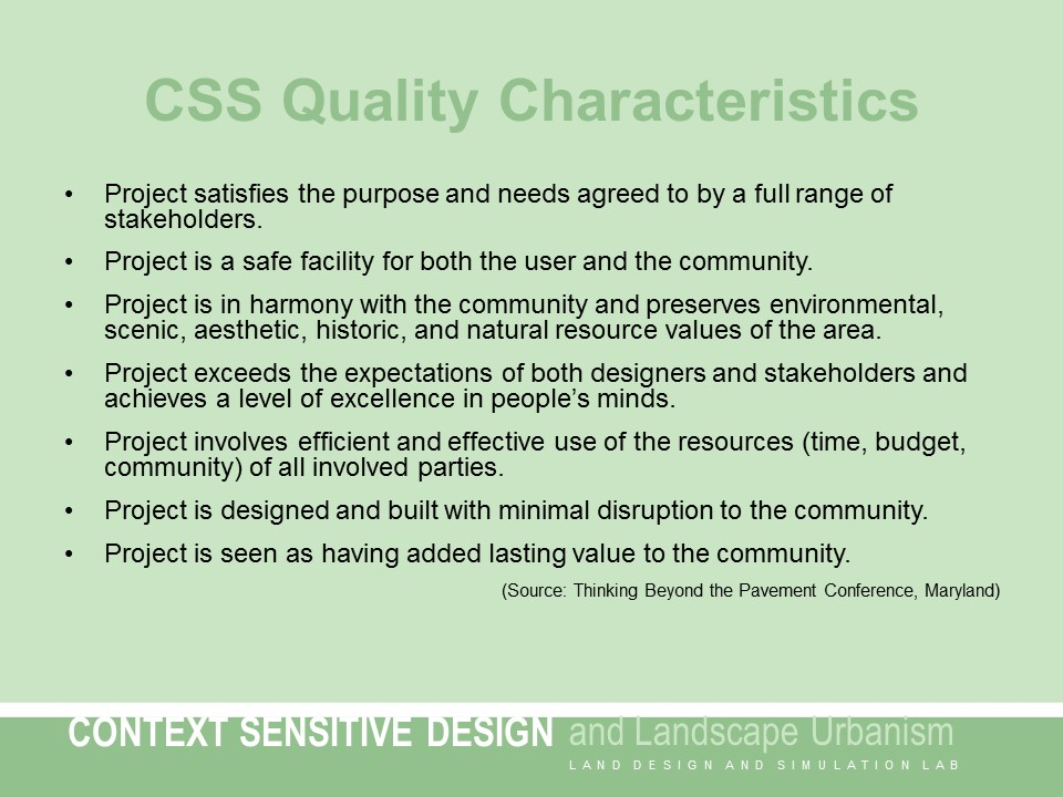 Context Sensitive Design - Patrick Alan Miller, Ph.D., FASLA, FCELA