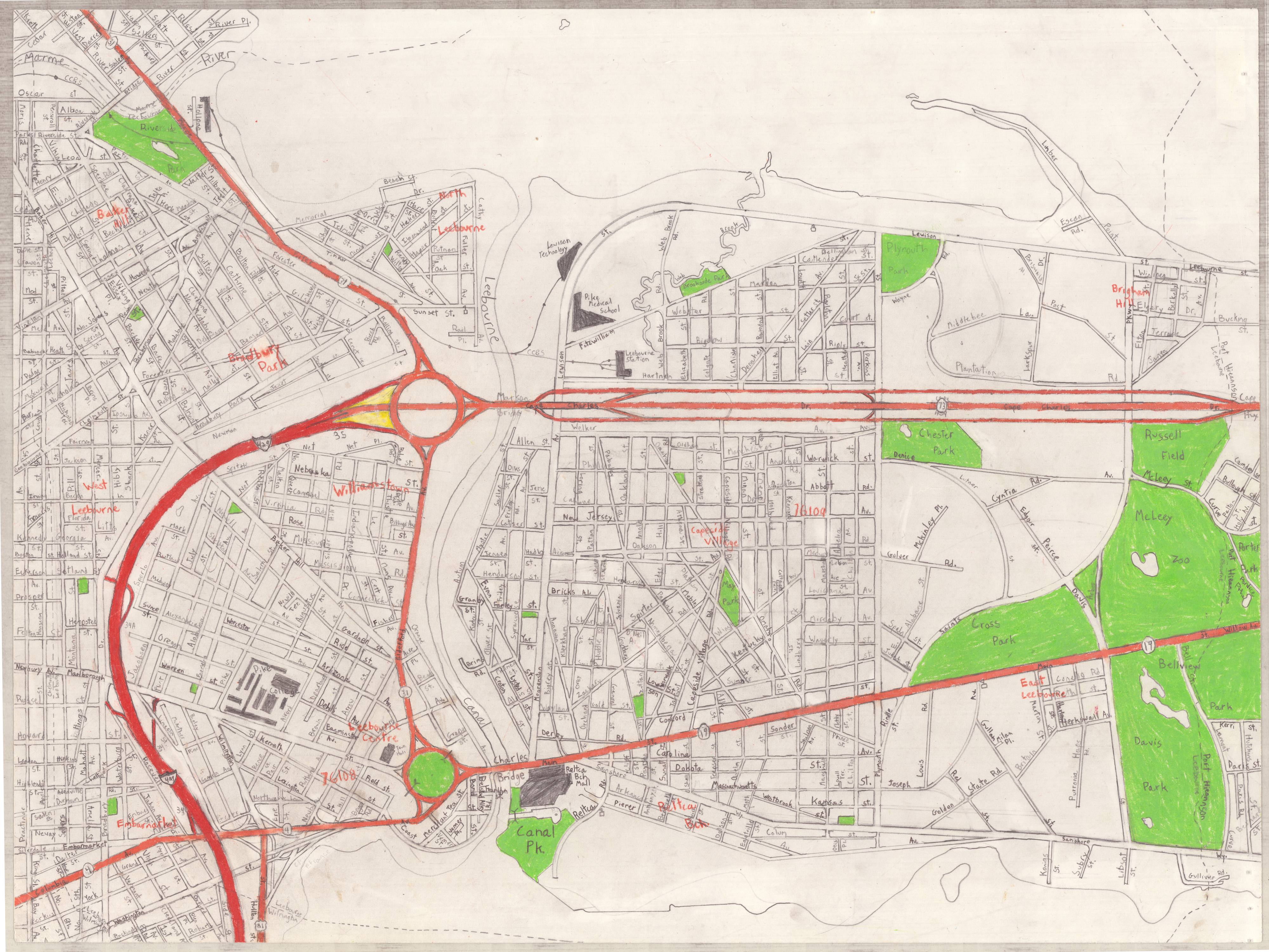 1993-1998. Fantasy City Maps - Jacob Shell: Visual Work + Short Essays