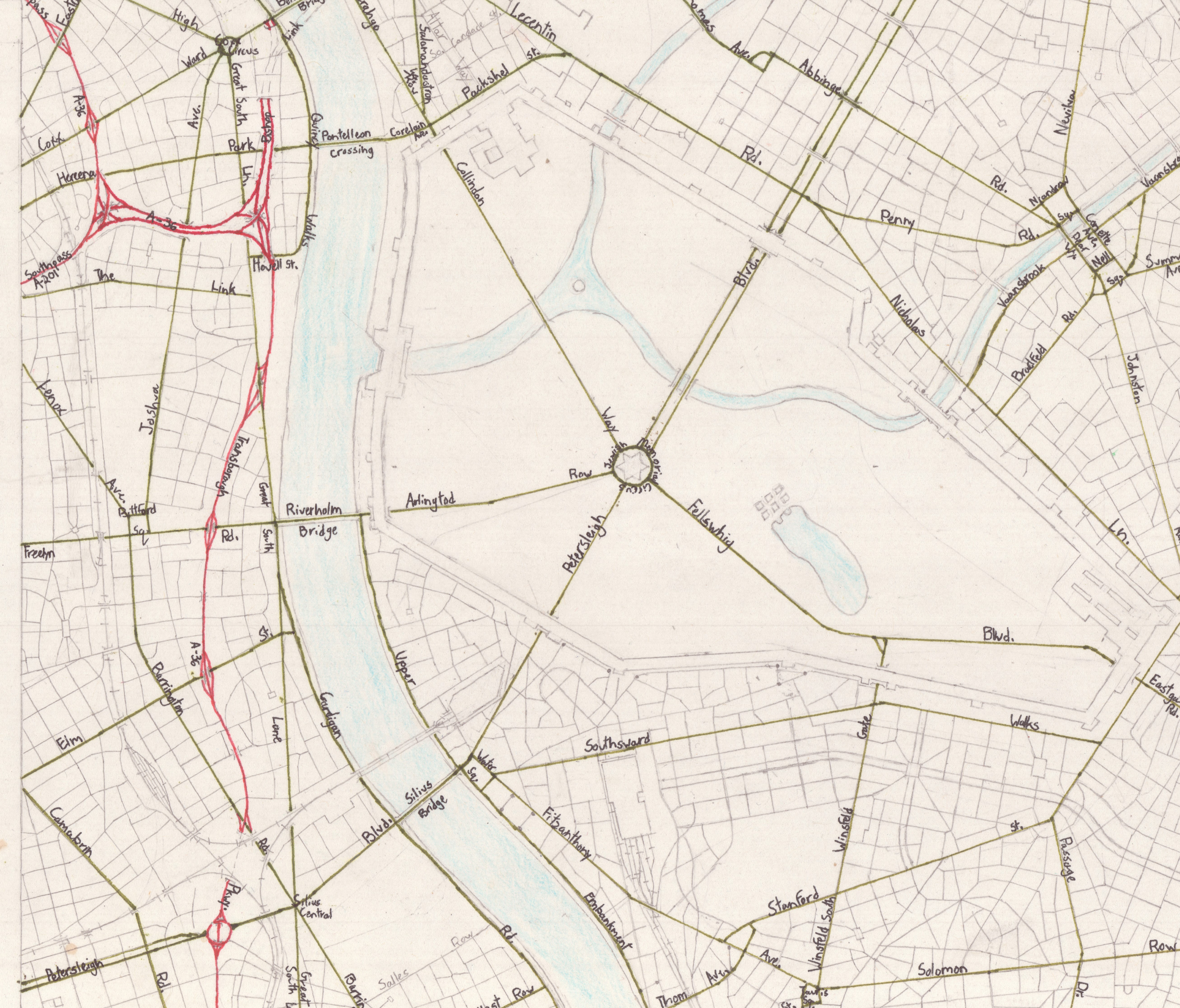1993-1998. Fantasy City Maps - Jacob Shell: Visual Work + Short Essays