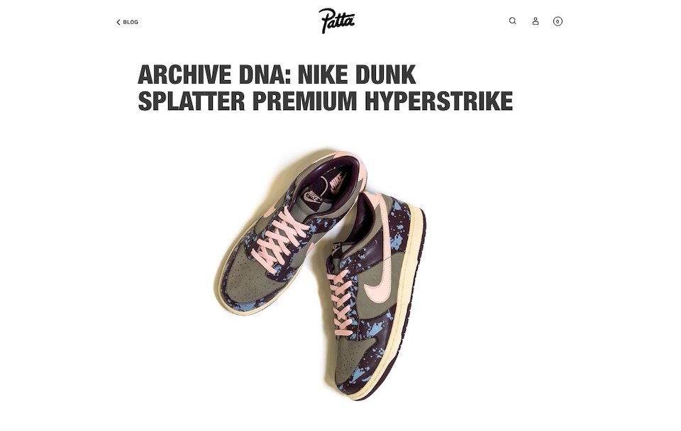 Patta dunk outlet