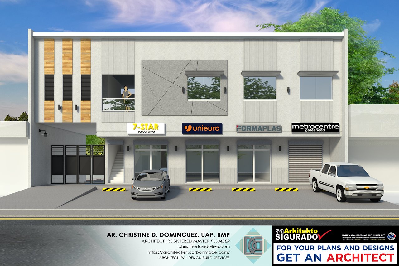 Two Storey Commercial Building Design - Image to u