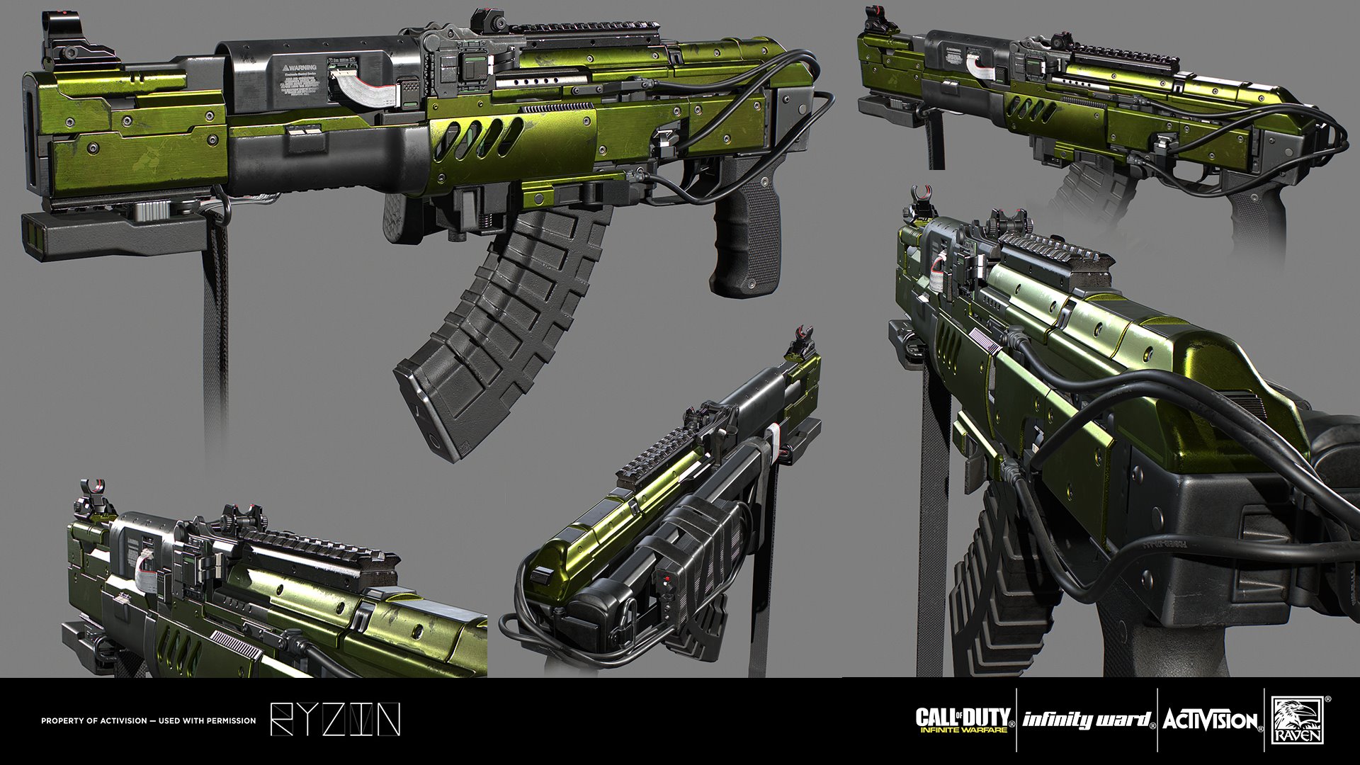 In game weapon & vehicle assets created for Call Of Duty: Infinite <b>Warf...</b>