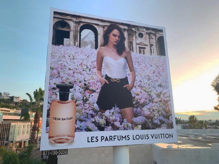 Emma Stone is the star of Louis Vuitton Cœur Battant fragrance
