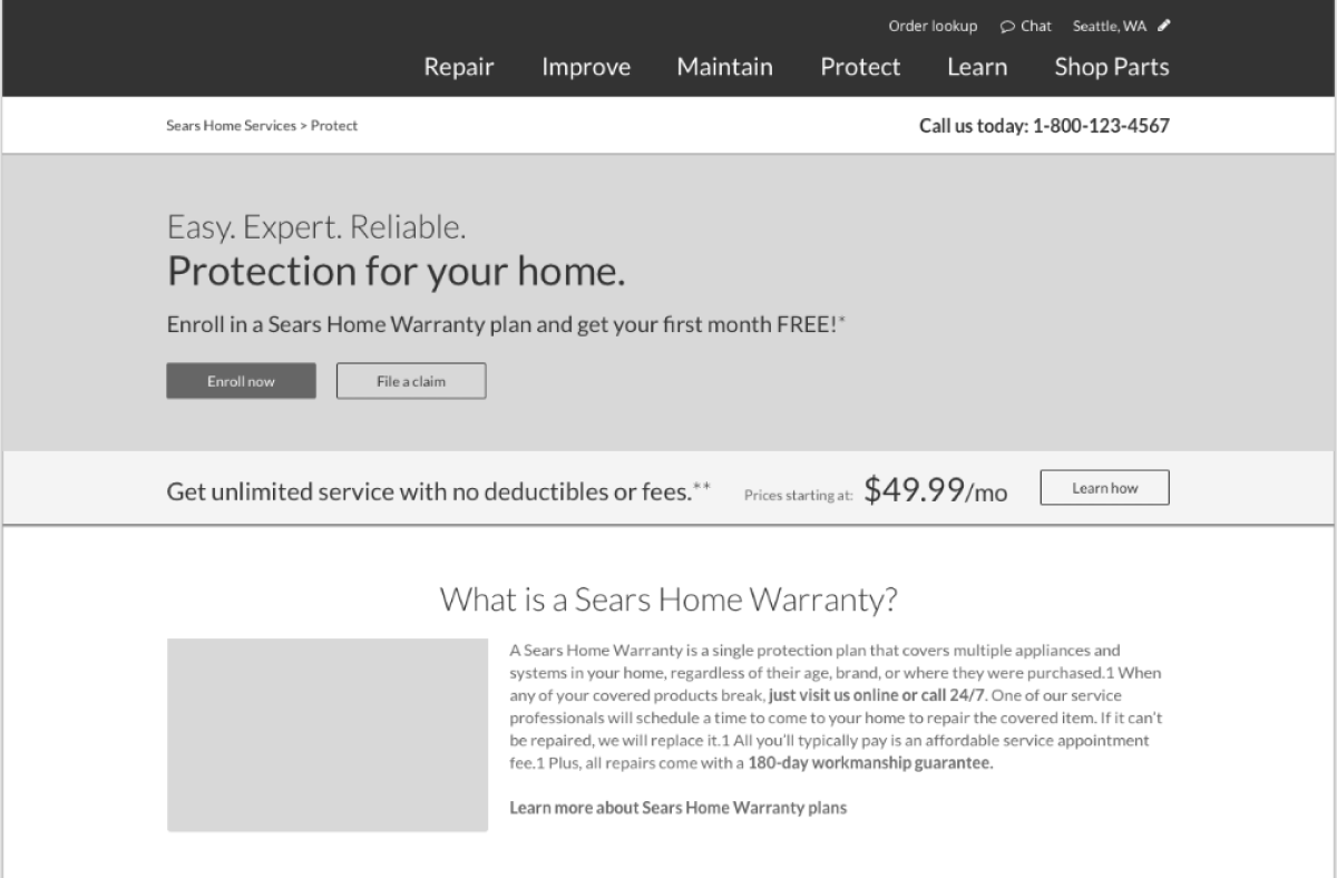 Sears Home Warranty Website