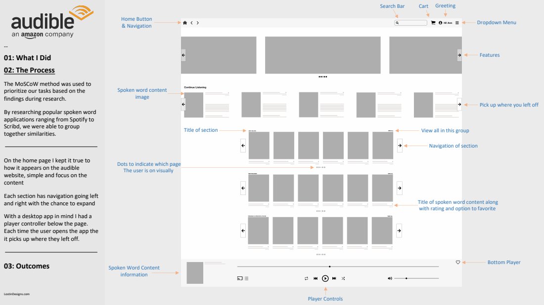 Audiobook app design image