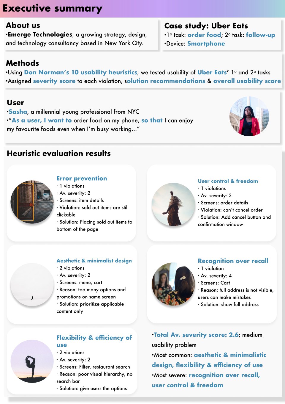 Uber Eats: Heuristic Evaluation - Aditi Dham