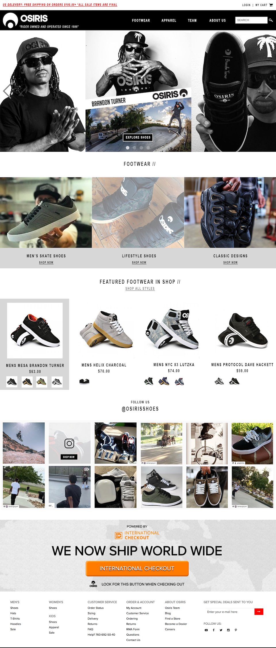 Osiris 2025 skate team