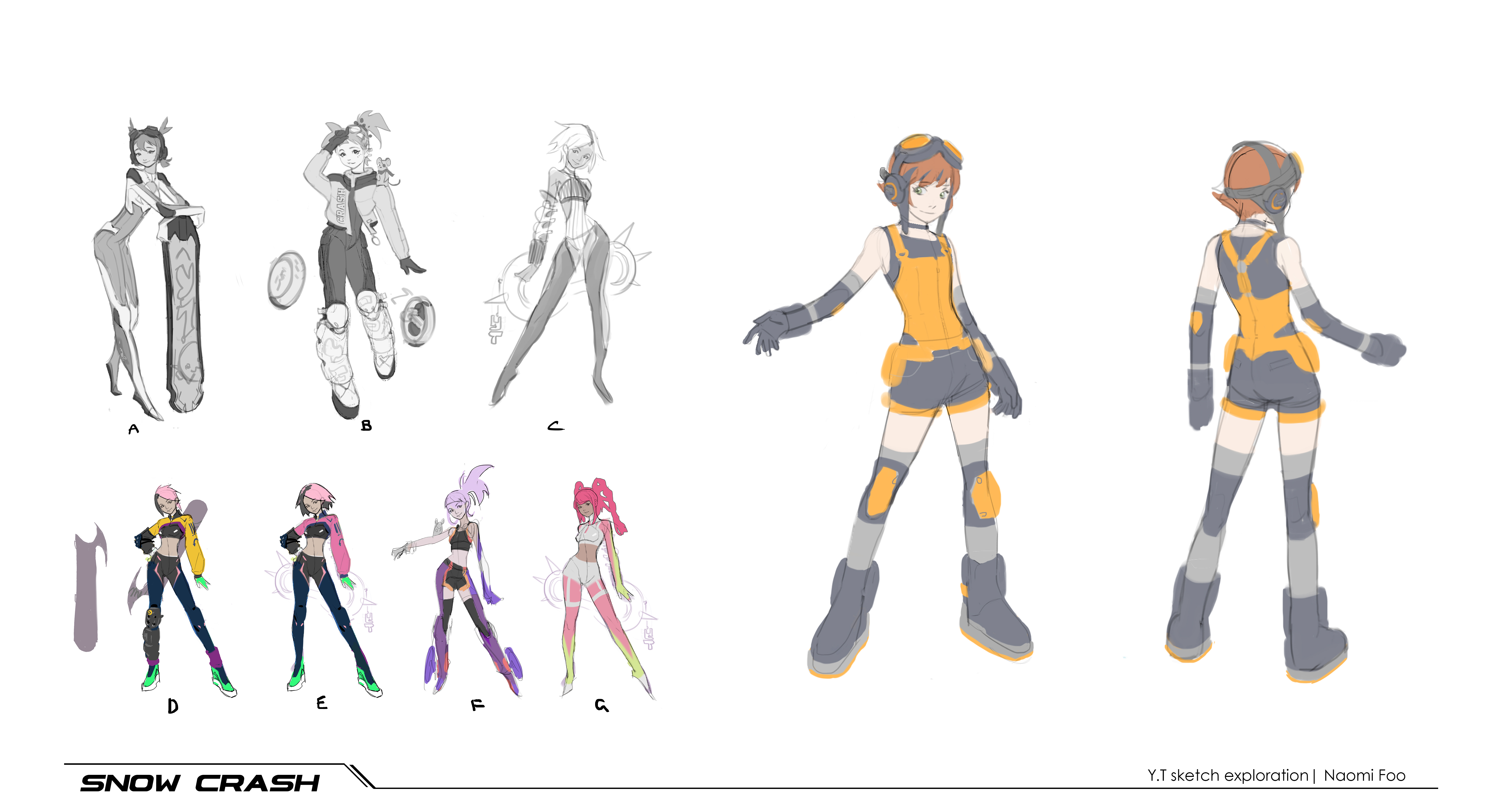 Snow Crash - Art of Naomi Foo | Character design | Concept art