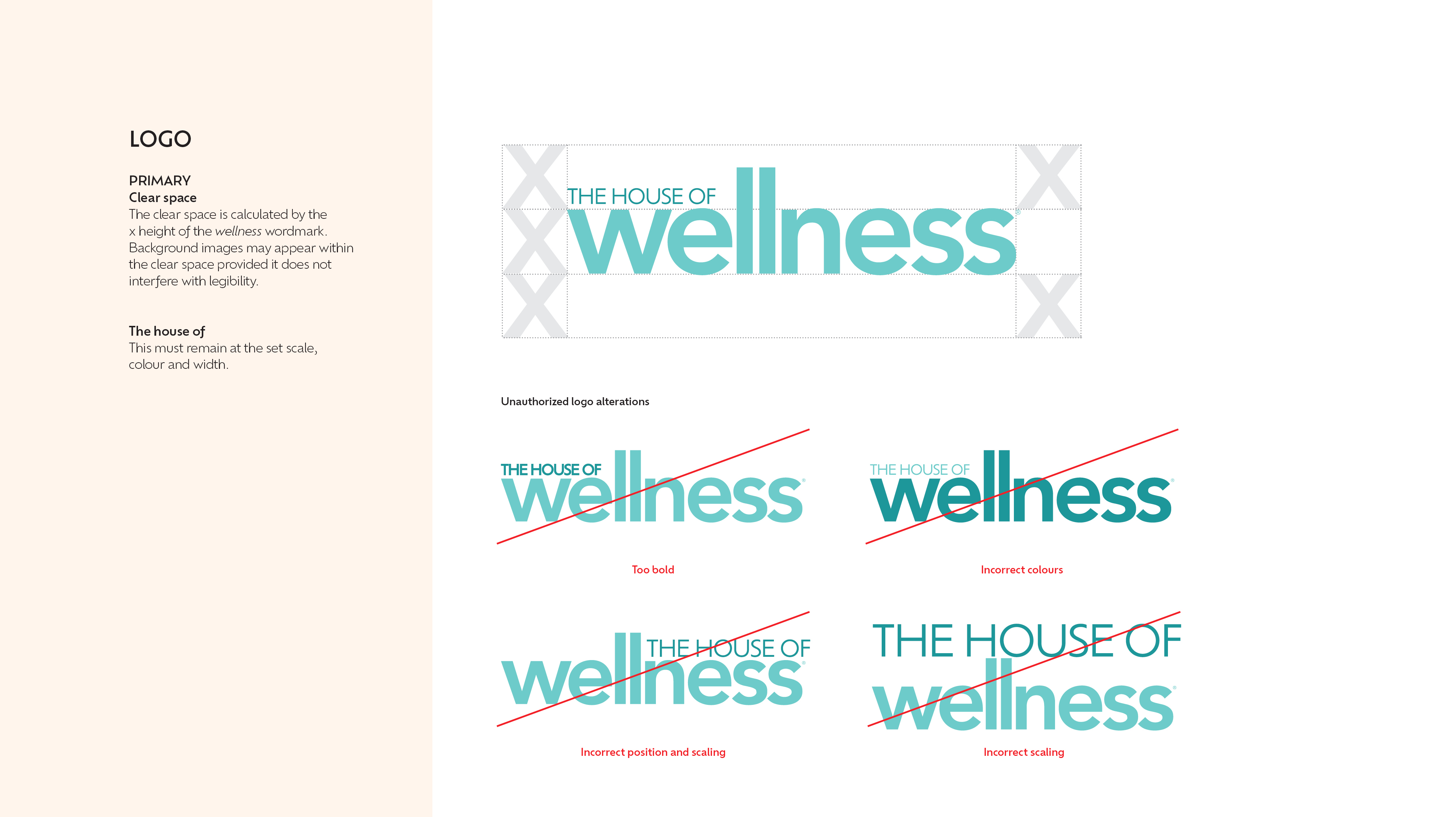 House of Wellness brand system — 3