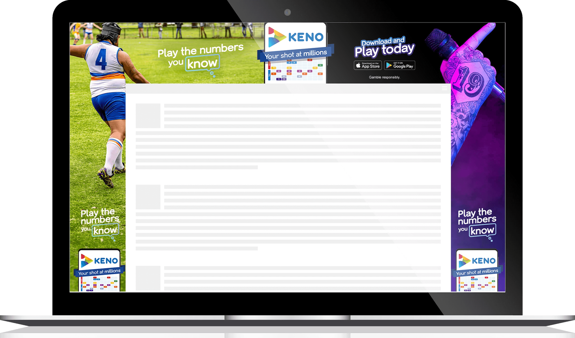 Play The Numbers You Know — Keno — 2