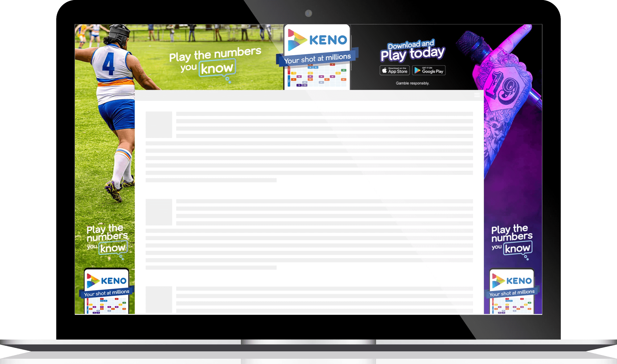Play The Numbers You Know — Keno — 2