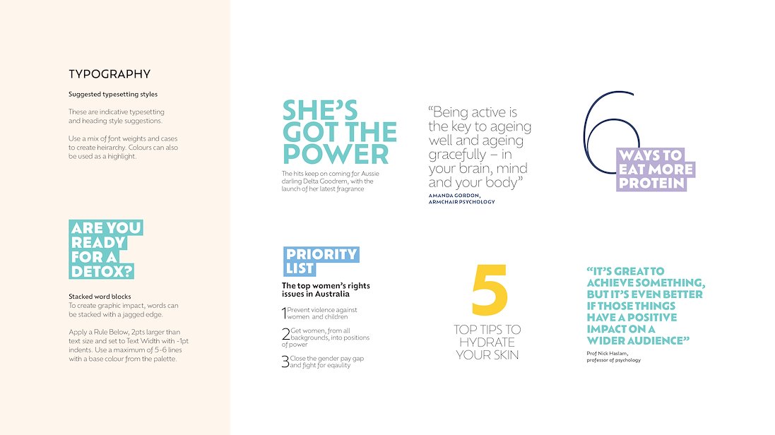 House of Wellness brand system — 6